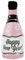 Folienballon * Champagner Flasche Happy New Year * rosa als Deko für Silvester und Party | 49x100cm groß | Partydeko Luftballons Ballons