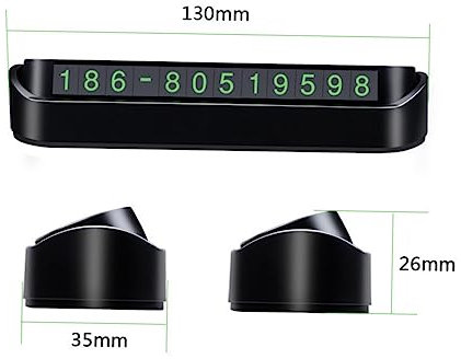 STOBOK Temporäre Magnetische Parkplatznummernkarte Fluoreszierende Abnehmbare Parkplatte Kompakt Und Modisch Hochtemperaturbeständig Praktisch Für Autos