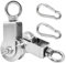 Forhandy 2 Stück Umlenkrollen für Seile 10mm Maximal Umlenkrolle Edelstahl Fitness Umlenkrolle Stahlseil Tragende 250 kg (34mm)