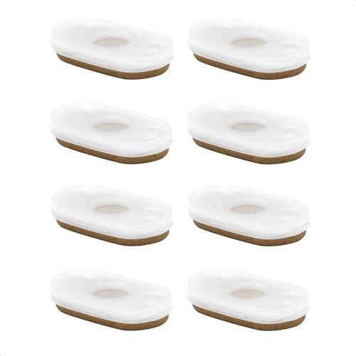 Wagner QuickClick® Filzgleiter Möbelgleiter Stuhlgleiter, 8er-Set Ersatzgleiter austauschbar - Spezialgleiter SYNO - 32 x 17 mm für Basis 35 x 20 mm - Made in DE - 16783200