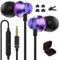 Auriculares In Ear para Samsung Galaxy A15 A25 A14 A12 A23 A52S A42 A72 A32 S10,Auriculares de 3,5MM con Microfono y Estéreo Control de Volumen,Auricular con Cable para Redmi Note 14 13 Pro 12 11S 9