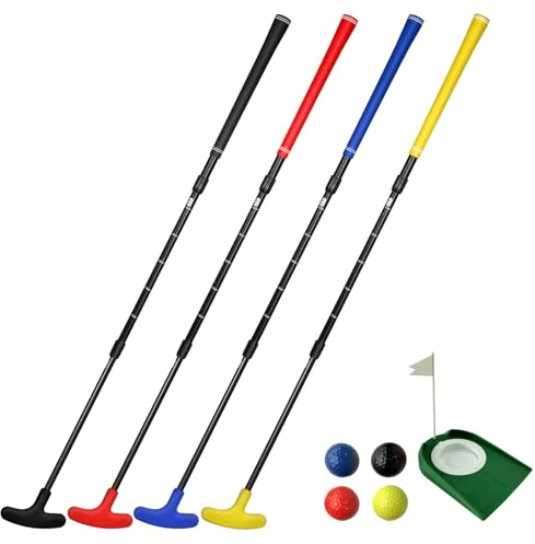 Golf-Putter für Männer und Frauen, Golfschläger Zwei-Wege-Mini-Golf-Putter für Rechts- oder Linkshänder, verstellbare Länge, geeignet für Jugendliche und Erwachsene (Rot, Schwarz, Blau verfügbar)