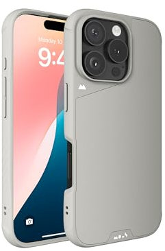 Mous for iPhone 16 Pro Case MagSafe Compatible - Limitless 6.0 - Stone - Protective Shockproof Phone Cover
