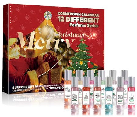 Adventskalender Parfum 2024 Frauen, Pheromone Parfum Woman, Eau De Parfum Set für Damen, Weihnachtsgeschenke für Frau Perfume, 2024 Upgrade Secret Pheromone Parfüm Set - 12 Stück