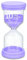 Sablier, Horloge de Sable, Gestion du Temps, Minuteur Sabliers, 10 Minutes Sablier, Colore Kit en Verre Transparent Sablier, pour la Maison, Le Bureau, Violet