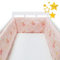 Bettumrandung Seitenschutz für Kinderbett Babybett Umrandung Stoßstange Atmungsaktive Einfach Gepolstert Krippe Rail Cover Liner Kinderzimmer Dekoration alle runden Bett Seiten für Kleinkinder(Q,200x3