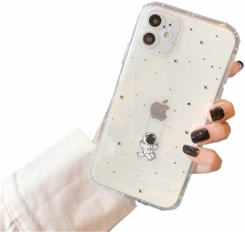 Einaily Hülle für iPhone 14 Pro Case Crystal Clear Handyhülle Mode Chic Muster Ultra Dünn TPU Silikon Stern Bumper Stoßfest Kratzfest Schutzhülle für iPhone 14 Pro Slim Cover