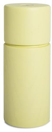 Crushgrind Bergen Gewürzmühle aus Holz mit Keramikmahlwerk | Salz und Pfeffermühle mit verstellbaren Mahlgrad | Kräutermühle aus hochwertigen, nachhaltigen Materialien (Bright Yellow)