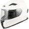 MTR S-6 Evo Integralhelm, Motorradhelm ECE 22.06 Zertifiziert - Maximale Verkehrssicherheit, Robuster & Leiser Motorrad Helm, Kinn & Kopf Belüftung, Roller Helm Herren & Damen, Glossy Weiß, L