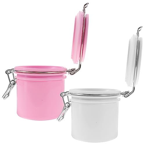 DRESSOOS Pack Sealing Eyelash Glue Storage Jars Lash Glue Bond Seal Organizers Duo