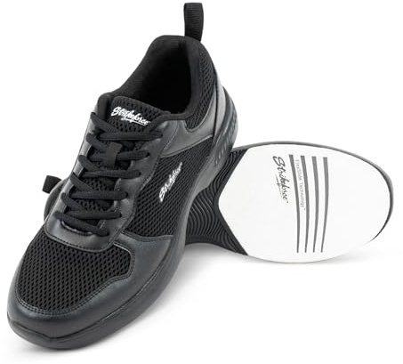 KR Strikeforce OPP Lite Black Athletic Bowlingschuh für Rechts- oder Linkshänder, Schwarz, 42.5 EU