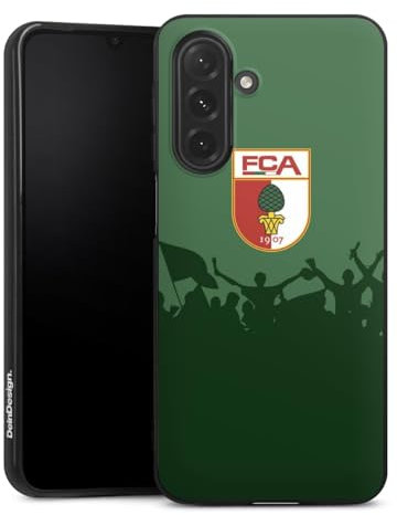 Silikon Hülle kompatibel mit Samsung Galaxy A26 5G Case schwarz Handyhülle FC Augsburg FCA Bundesliga