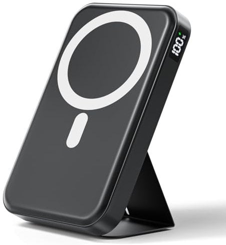 Powerbank für Magsafe, Magnetische Power Bank, PD 22.5W Schnellladung Kabellose Powerbank mit USB-C-Eingänge&Ausgang und LED-Display für iPhone 16/15/14/13/12/Pro/Pro Max Serie.