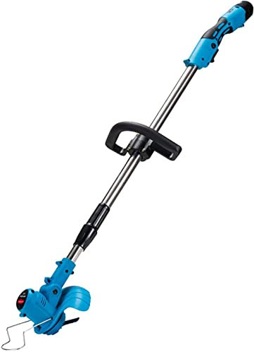 CMOLVUR 12V Lawnmower Battery Electric with Height Adjustable Teles Weed Mower