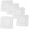 COMNESTBI 5 Pièces Couvre Trou de Climatiseur Lot de Couvercles Carrés Décoratifs Étanches pour Murs pour Cacher de Climatiseur