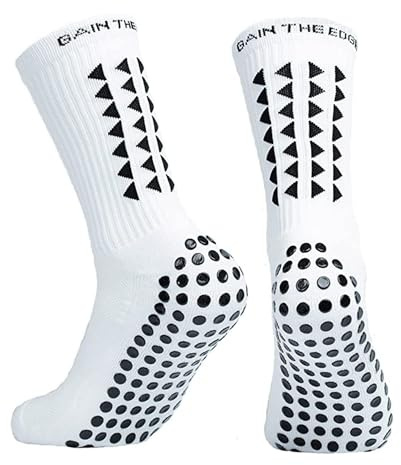Gain The Edge Football Grip Socks 3.0-2pc and 4pc Set - Non Slip Football Socks - Updated Model