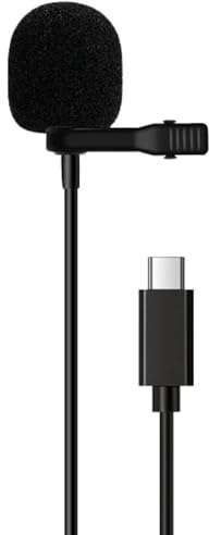 ProSound Lavalier USB-C Microphone Omnidirectional 2m Cable, for Work Conference Calls, Interviews, Voice-Overs, Speeches & more