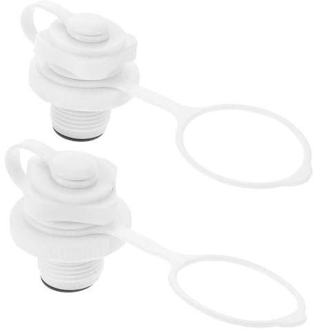 Cabilock 2 Stück Ventilstopfen für Kajak Luftventile Langlebige PP Ventilabdeckung mit Starkem Dichtungsmechanismus Passend für Aufblasbare Boote Praktische und Professionelle Ventildeckel