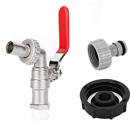 Headerbs IBC-Tankadapter, Wasserschlauch-Ersatzventil-Armaturenteile Messing-Hahnanschluss, Kleine Größe, Hervorragende Leistung, Breites Anwendungsspektrum mit Umweltfreundlichkeit
