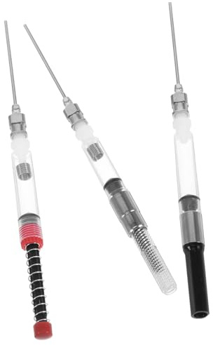 HOMOBABE 6Pcs Fountain Pen Ink Syringe Fillers Set with Removable Blunt Needle Tips for Eu Standard 3.4Mm 2.6Mm Nibs, Ink Fill Assistant Tool for Professional Fountain Pen Refills in Office