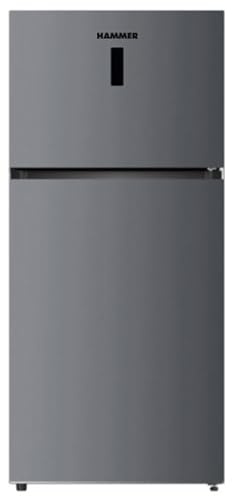 Generico Hammer Frigorifero doppia porta TOTAL NO FROST 479LT 173,5x79x67cm CL. E, display, Dark Silver