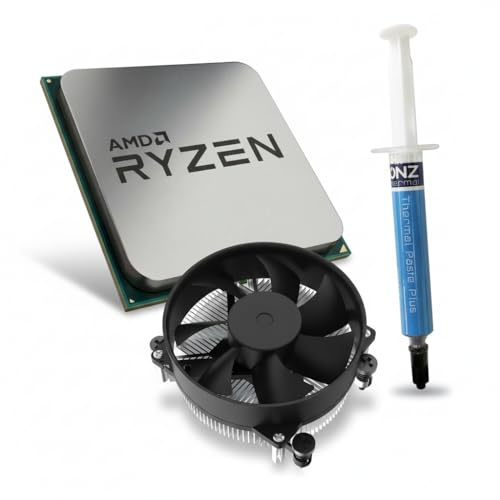 IONZ AMD Ryzen 5 5500 CPU Bundle (OEM Tray) | 6-Core AM4 Processor 4.2GHz Max Boost + AM4 4-Pin Air Cooler + 2G High Performance Heatsink Thermal Paste