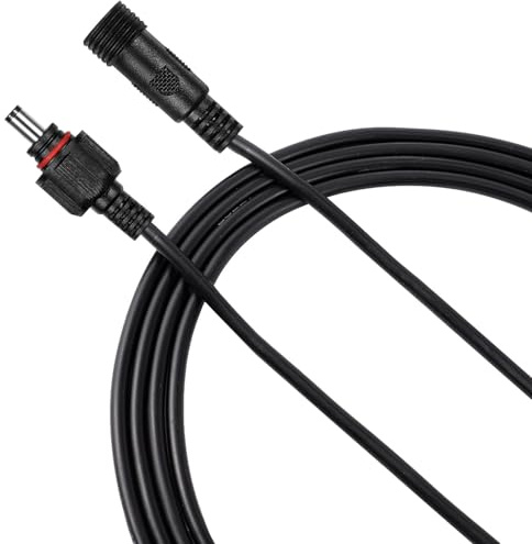 Hoement Solar Water Pump DC Extension Cable 5m Copper Silicone 12V/24V for Garden Water Feature