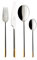 Villeroy & Boch Ella con Oro Cubertería de 24 Piezas, Acero Inoxidable, Gris, 38x27x6 cm