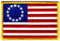 American Flagge bestickt Patch Betsy Ross 13-stars Bügelbild USA United States