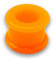 Soul-Cats 1 Flesh Tunnel Silikon Double Flared Stern Neon Ear Tube, Größe: 24 mm, Farbe: orange