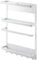 Yamazaki 2744 TOWER Magnetisches Regal, weiß, Stahl, Minimalistisches Design, 24,5 x 6,5 x 34 cm (LxBxH)