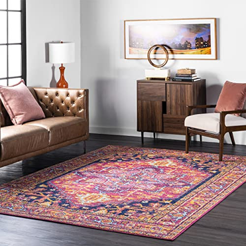 nuLOOM Tappeto Persian Vonda Area, 4 'x 6', Rosa