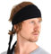 Stirnband Herren Bandana Kopftuch, Haarband Damen Wickeln Lange Dekorative Bänder, Schweißbänder Japanische Mode, Zubehör Für Pirat Ninja Schwarz