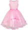 Sunny Fashion Robe Fille Fleur Fille Habiller Rose Belted Mariage Partie Demoiselle d'honneur 10 Ans