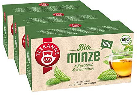 Teekanne Bio Minze, 3er Pack