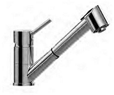 BI183CR-RED Miscelatore lavello monoforo doccia estraibile BIRILLO PAFFONI