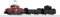 KATO by Lemke K10504-1 N E-Lok Set 3tlg. Gueterzug mit 2 offenen Wagen