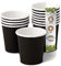 BIOZOYG 250 Stück Kaffeebecher Pappbecher 100ml / 4 oz Ø 62 mm schwarz - Einwegbecher plastikfrei - Becher aus nachhaltiger Forstwirtschaft - Kaffeebecher Einweg