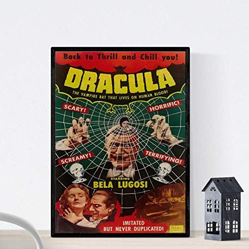 Nacnic Vintage Poster Vintage Filmplakat Dracula. A3 Größe