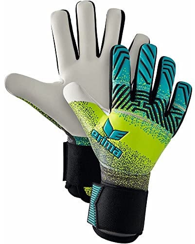 Erima Jugend Flex RD Robusto Torwarthandschuh, Petrol/Lime/schwarz, 5.5