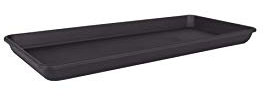 Artevasi, VENEZIA RECHTECKIGE UNTERTASSE ANTHRAZIT, XL 60 cm, Anthracite