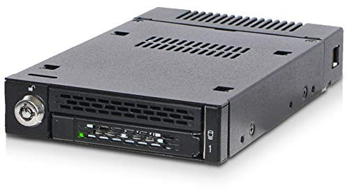Icy Dock Rack Mobile, boîtier de Rack Robuste en métal pour 1 x SSD M.2 NVMe PCIe 4.0 2230/2242/2260/2280/22110 pour Baie de 3.5, miniSAS HD (SFF-8643) - ToughArmor MB833M2K-B