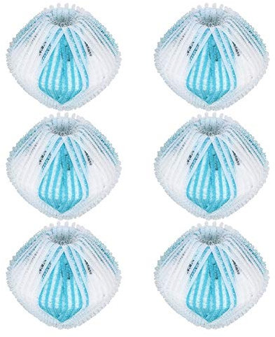 6Pcs Magic Hair Removal Laundry Ball Washing Machine Hair Lint Removal Laundry Ball Clothes Cleaning Ball Tool Blue and White