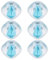 6 Pcs Épilation Magique Boule De Blanchisserie Boule Machine À Laver Épilation des Peluches Boule De Blanchisserie Vêtements Boule De Nettoyage Outil Bleu et Blanc