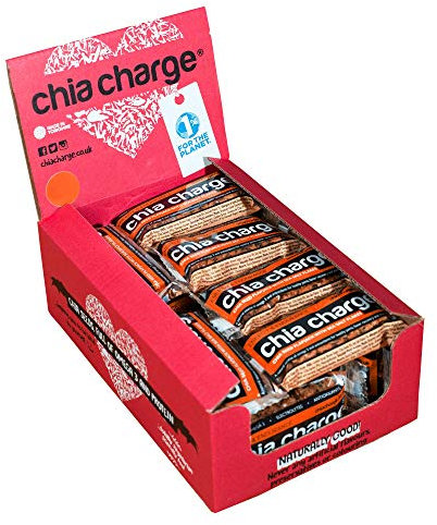 Mini Flapjacks Pack - Chia Seeds - Energy Bar - Healthy Snack Bar - Bars - Running, Gym and Cycling Energy - Lunchbox Snack (Salted Caramel, 18 x 30g)