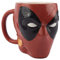 Paladone Mug masque Deadpool - Officiellement licencié, Tasse en forme de visage pour boissons chaudes ou froides, 550ml