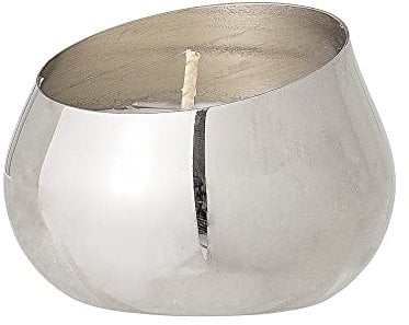 Bloomingville Duftkerze NO. 5 - Sea Salt, silber, Natur Wachs