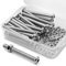 30 tornillos de cabeza redonda M5-0,8 x 50 mm y tuercas hexagonales de acero inoxidable 304 18-8