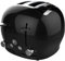 FUNKY Large Retro 4-slice Toaster, Extra Wide & Deep Slots, 6 Browning Levels, Frozen, Cancel and Reheat Function - Black