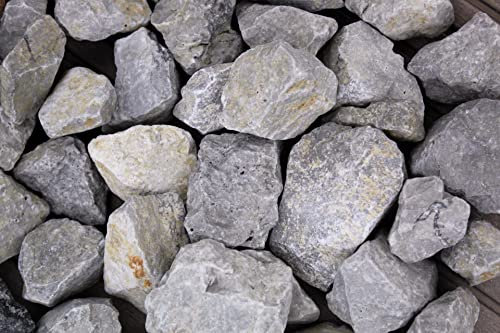 Splitter décoratif 5 kg de gravier lavé, grisâtre, grain 50-70 mm, remplissage gabion, décoration de jardin